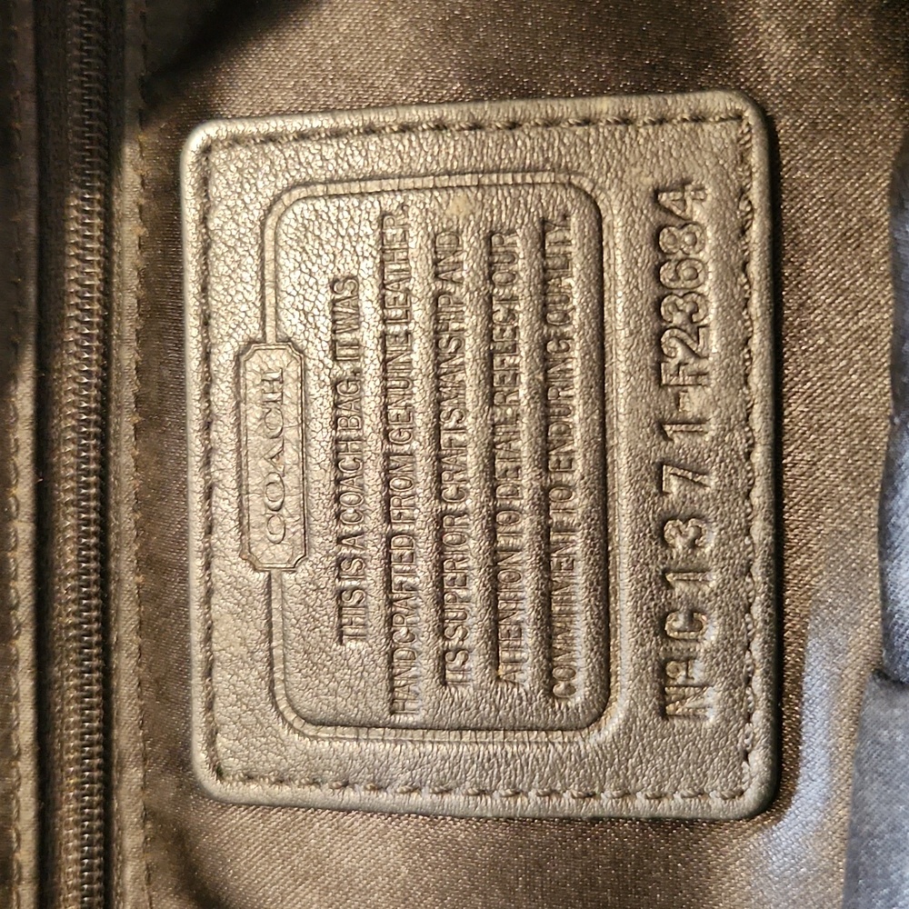 Coach Black Ashley Leather Satchel - Picture 6 of 14